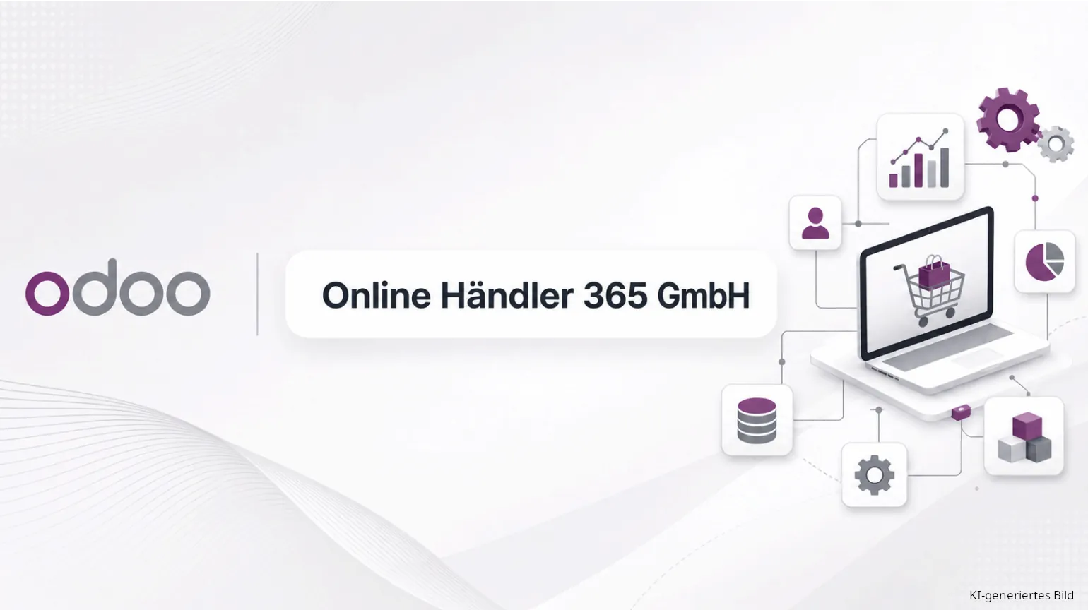 Odoo E‑Commerce Dashboard mit Online Händler 365 GmbH in Stuttgart, Shop‑Connection von Mavabit für Shopify, eBay und Amazon